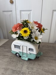 Vintage Camper from Aladdin's Floral in Idaho Falls